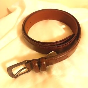 Columbia brown leather belt mens size 40